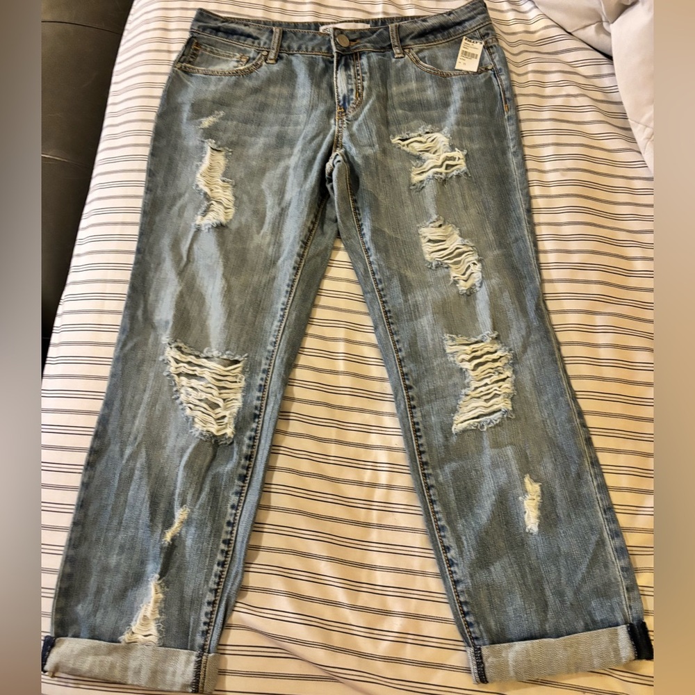 RSQ Brooklyn Slouch Denim with Distressed Pocket